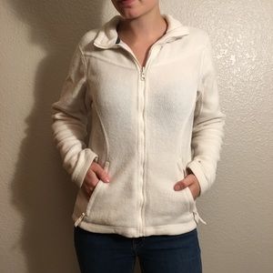 Columbia White Zip Up Jacket Size Medium